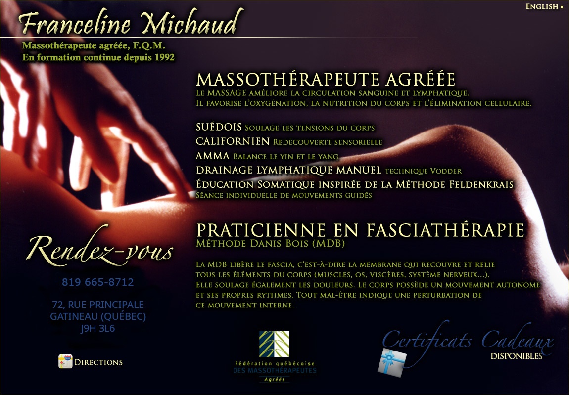 Franceline Michaud Massoth�rapeute - Aylmer Gatineau Hull